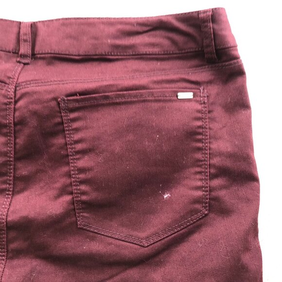 NWT Apt. 9 Women’s Pants Size 12 Skinny Leg Modern Fit Classic Casual Red Ankle - Picture 13 of 16